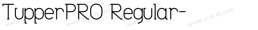 TupperPRO Regular字体转换